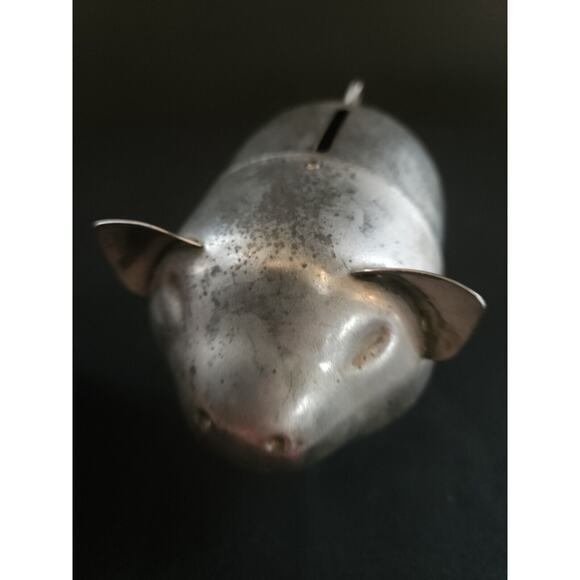 Vintage LEONARD Silver Plate Piggy Bank Pig - Picture 7 of 7